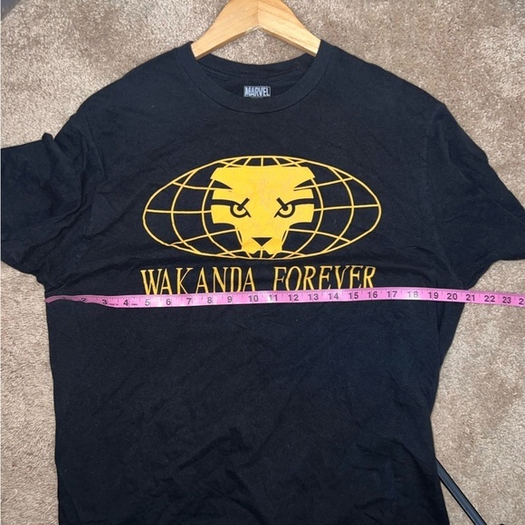 Marvel Black Panther Shirt Black Short Sleeve T-shirt Wu Tang Clan Comics Large - Picture 5 of 8